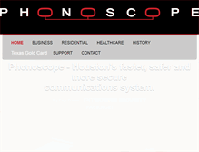 Tablet Screenshot of phonoscope.com
